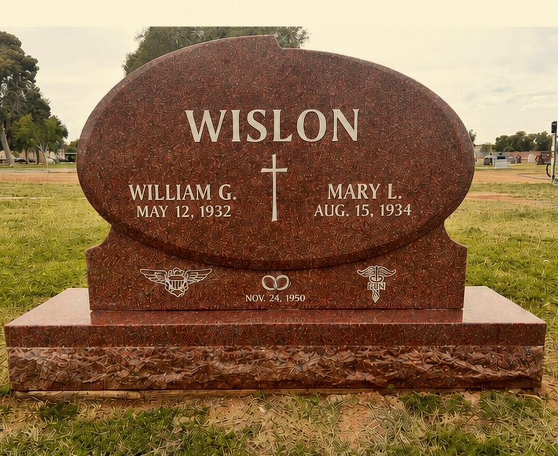 Wislon family memorial, restored
